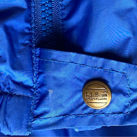 Vintage L.L. Bean Royal Blue Gore-Tex Nylon Windbreaker Pants Men's S 30" - Picture 13 of 16